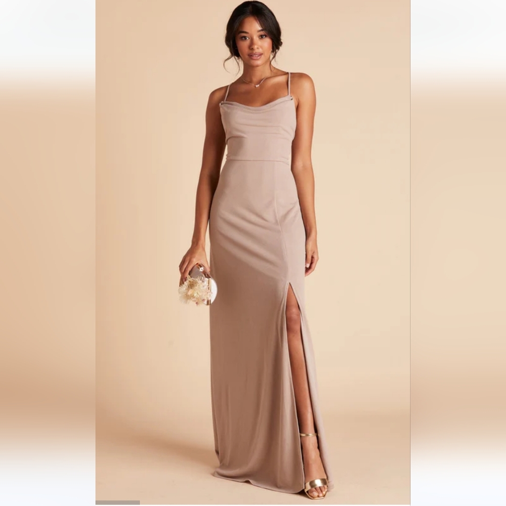 Birdy Grey Tapue Ash Cowl Neck Bridesmaid Dress